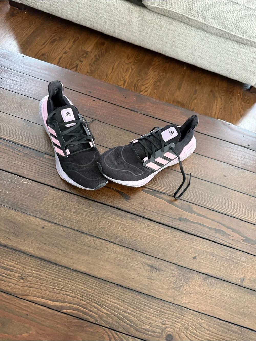 Adidas Ultra Boost Women’s Size 11 Sneakers Black And Purple
